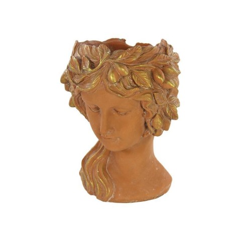 TESTA PORTAVASO TERRACOTTA ORO